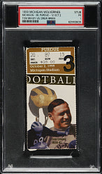 October 12, 1999 Michigan Wolverines (vs. Purdue Boilermakers) Ticket Stub PSA POOR 1