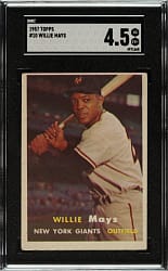 1957 Topps #10 Willie Mays SGC VG/EX+ 4.5