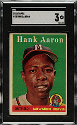 1958 Topps #30 Hank Aaron SGC VG 3