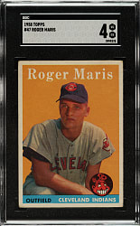 1958 Topps #47 Roger Maris Rookie SGC VG/EX 4