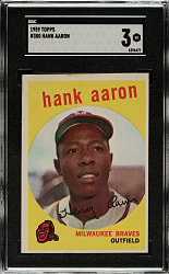 1959 Topps #380 Hank Aaron SGC VG 3