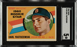 1960 Topps #148 Carl Yastrzemski Rookie SGC EX 5