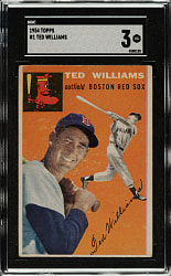 1954 Topps #1 Ted Williams SGC VG 3
