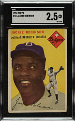 1954 Topps #10 Jackie Robinson SGC GOOD+ 2.5