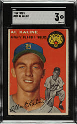 1954 Topps #201 Al Kaline Rookie SGC VG 3