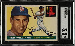 1955 Topps #2 Ted Williams SGC VG+ 3.5