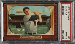 1955 Bowman #73 Eddie Yost PSA MINT 9