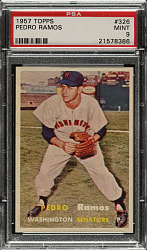 1957 Topps #326 Pedro Ramos PSA MINT 9