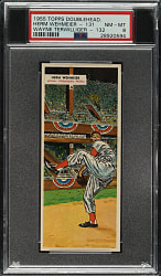 1955 Topps Doubleheaders #131/132 Herm Wehmeier/Wayne Terwilliger PSA NM-MT 8