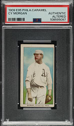 1909 E95 Philadelphia Caramel Cy Morgan PSA Authentic