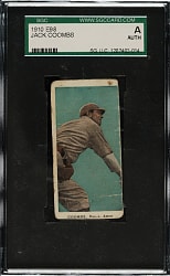 1910 E98 Anonymous "Set of 30" Jack Coombs SGC Authentic - Blue Background