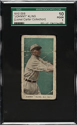 1910 E98 Anonymous "Set of 30" Johnny Kling SGC POOR 10 - Blue Background (Lionel Carter Collection)