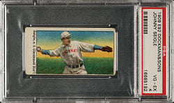 1909 E92 Dockman & Sons Johnny Siegle PSA VG-EX 4