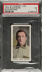 1910-1911 M116 Sporting Life Lena Blackburn PSA EX 5