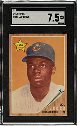 1962 Topps #387 Lou Brock Rookie SGC NM+ 7.5