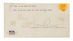 Ernie Banks Cut Signature - PSA/DNA