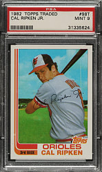 1982 Topps Traded #98T Cal Ripken Jr. Rookie PSA MINT 9