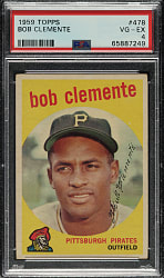 1959 Topps #478 Roberto Clemente PSA VG-EX 4