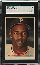 1957 Topps #76 Roberto Clemente SGC EX+ 70