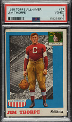 1955 Topps All-American Football #37 Jim Thorpe PSA VG-EX 4
