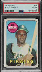 1969 Topps #50 Roberto Clemente PSA VG-EX 4