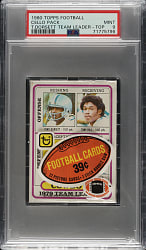 1980 Topps Football Unopened Cello Pack PSA GEM MINT 10 - Tony Dorsett on Top