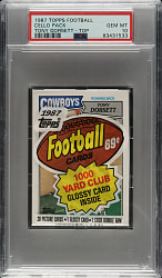 1987 Topps Football Unopened Cello Pack GEM MINT 10 - Tony Dorsett on Top