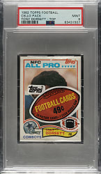 1982 Topps Football Unopened Cello Pack MINT 9 - Tony Dorsett on Top