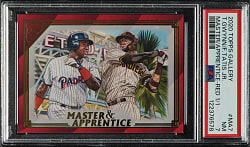 2020 Topps Gallery Master and Apprentice #MA-7 Tony Gwynn and Fernando Tatis Jr. Red #1/1 PSA NM 7