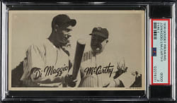 1936 R314 Goudey "Wide Pen" Premium Joe DiMaggio and Joe McCarthy PSA GOOD 2