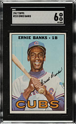 1967 Topps #215 Ernie Banks SGC EX/NM 6