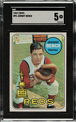 1969 Topps #95 Johnny Bench SGC EX 5