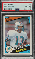 1984 Topps Football #123 Dan Marino Rookie PSA NM-MT 8