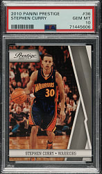 2010-2011 Panini Prestige Basketball #36 Stephen Curry PSA GEM MINT 10