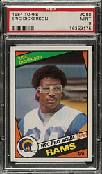1984 Topps Football #280 Eric Dickerson Rookie PSA MINT 9