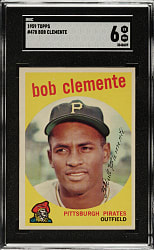 1959 Topps #478 Roberto Clemente SGC EX/NM 6