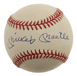 Mickey Mantle Single-Signed Baseball - JSA