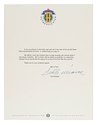Ted Williams Typed-Signed Letter - JSA