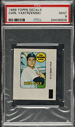 1969 Topps Decals Carl Yastrzemski PSA MINT 9