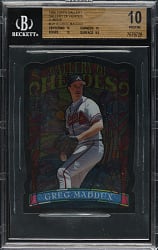 1998 Topps Gallery Oversized Gallery of Heroes #GH15 Greg Maddux BGS PRISTINE 10 - 1 of 1!
