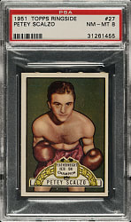 1951 Topps Ringside Boxing #27 Petey Scalzo PSA NM-MT 8