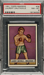 1951 Topps Ringside Boxing #38 Laurent Dauthuille PSA NM-MT 8