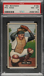 1951 Bowman #160 Phil Masi PSA NM-MT 8