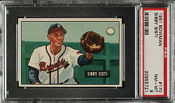 1951 Bowman #170 Sibby Sisti PSA NM-MT 8