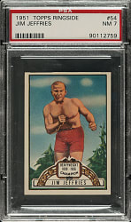 1951 Topps Ringside Boxing #54 Jim Jeffries PSA NM 7