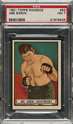 1951 Topps Ringside Boxing #62 Abe Simon PSA NM 7