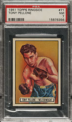 1951 Topps Ringside Boxing #71 Tony Pellone PSA NM 7