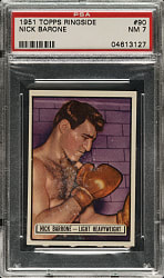 1951 Topps Ringside Boxing #90 Nick Barone PSA NM 7