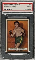 1951 Topps Ringside Boxing #91 Jimmy Herring PSA NM 7