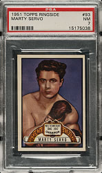1951 Topps Ringside Boxing #93 Marty Servo PSA NM 7